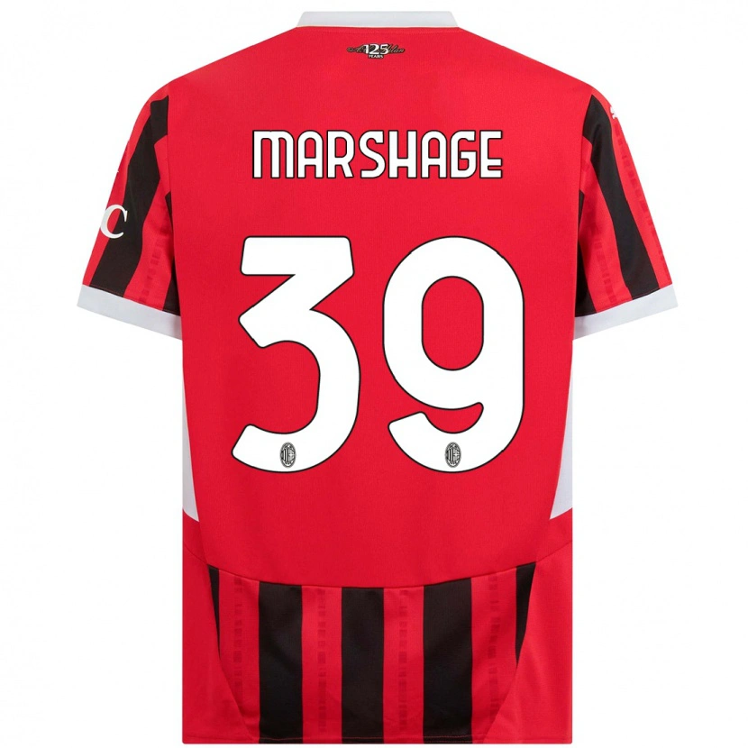 Danxen Kid Wilgot Marshage #39 Red Black Home Jersey 2024/25 T-Shirt