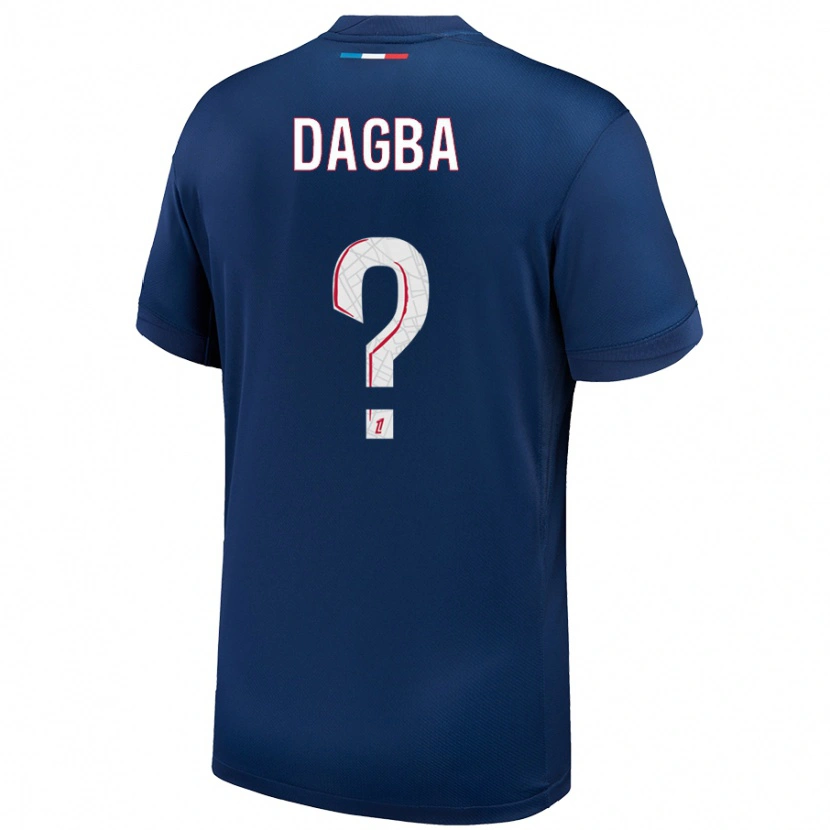 Danxen Kid Colin Dagba #0 Navy Blue White Home Jersey 2024/25 T-Shirt