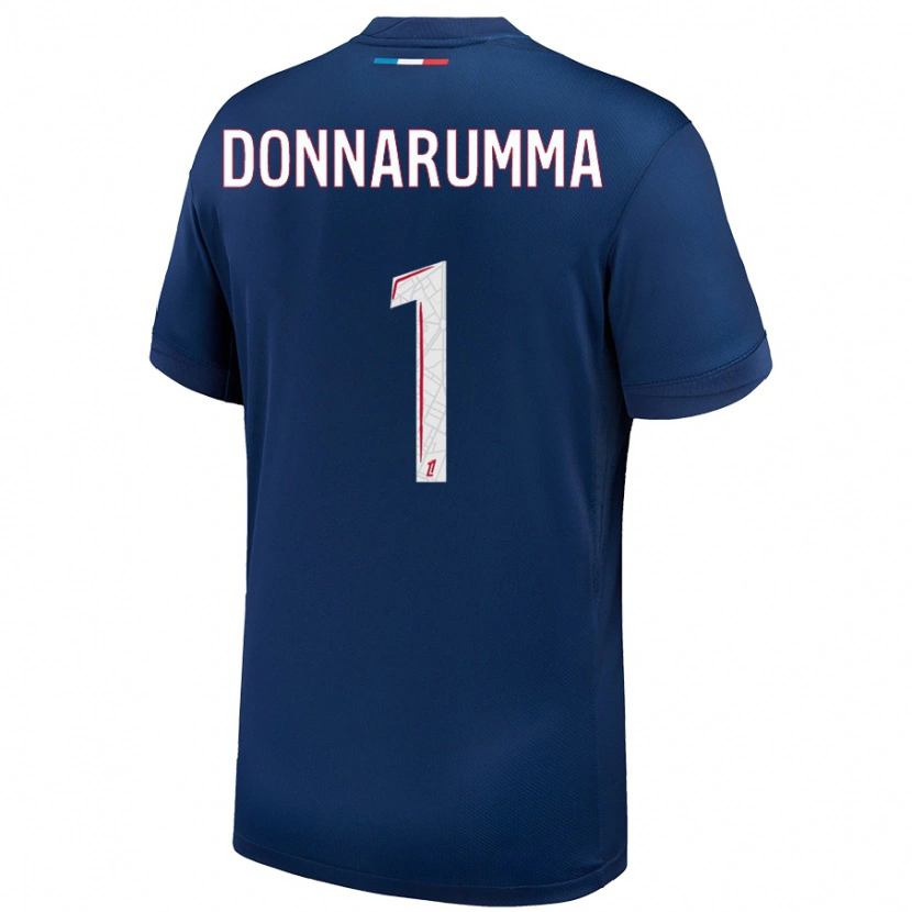 Danxen Kid Gianluigi Donnarumma #1 Navy Blue White Home Jersey 2024/25 T-Shirt