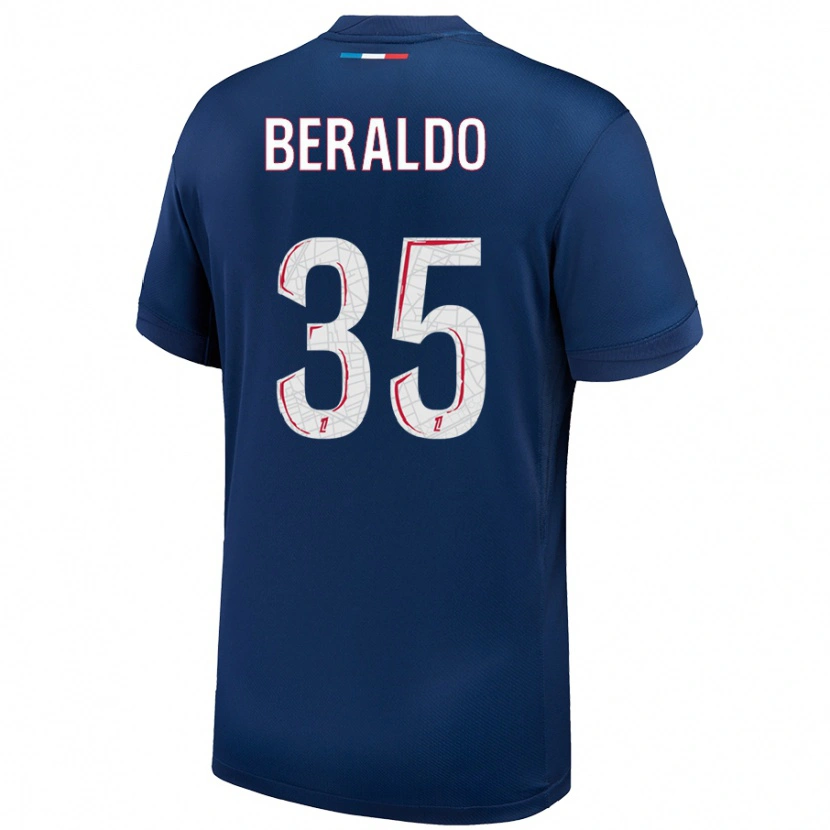 Danxen Kid Lucas Beraldo #35 Navy Blue White Home Jersey 2024/25 T-Shirt