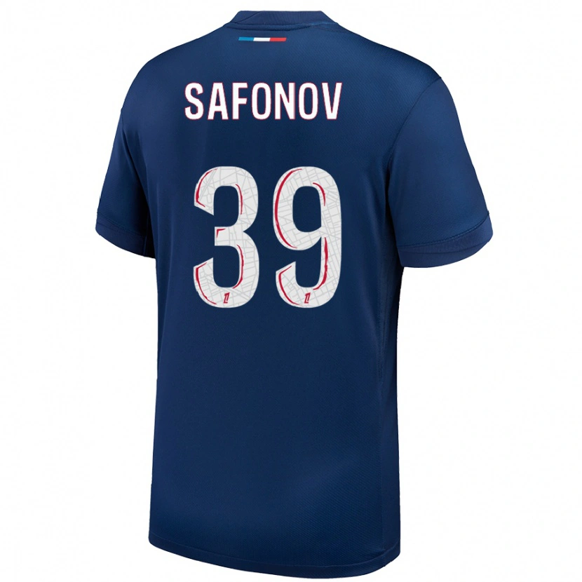 Danxen Kid Matvey Safonov #39 Navy Blue White Home Jersey 2024/25 T-Shirt