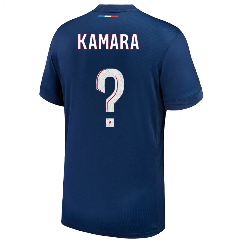 Danxen Kid Noham Kamara #0 Navy Blue White Home Jersey 2024/25 T-Shirt