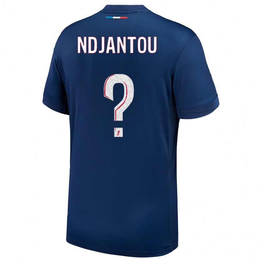 Danxen Kid Quentin Ndjantou #0 Navy Blue White Home Jersey 2024/25 T-Shirt