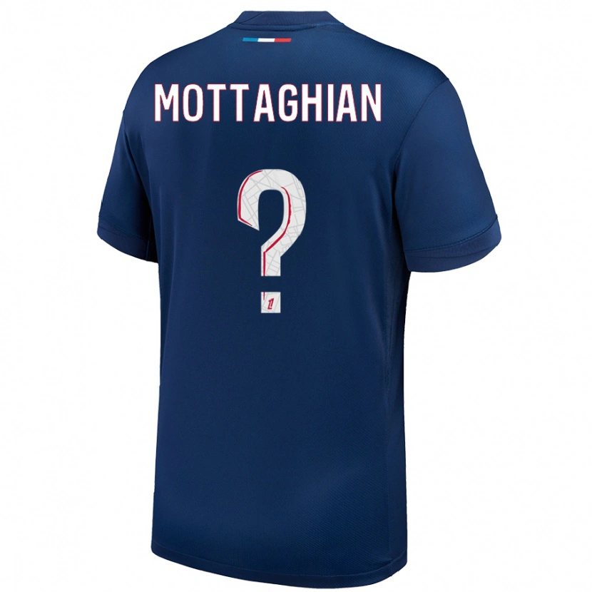 Danxen Kid Keyvan Mottaghian #0 Navy Blue White Home Jersey 2024/25 T-Shirt