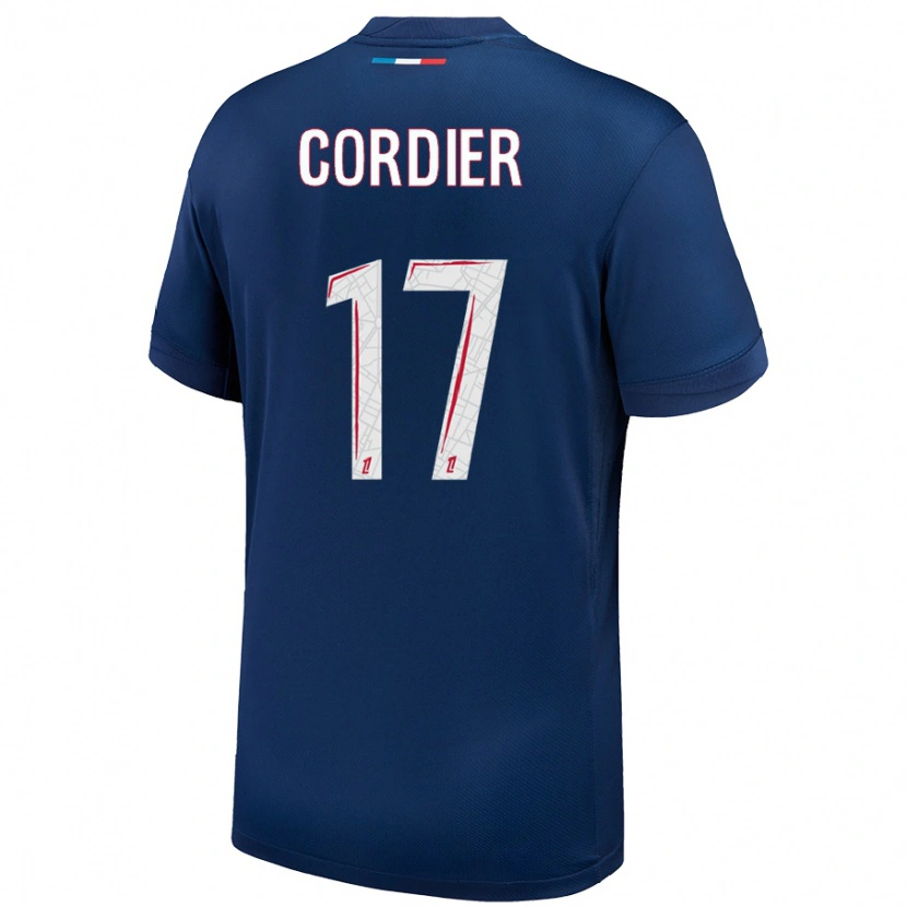 Danxen Kid Thomas Cordier #17 Navy Blue White Home Jersey 2024/25 T-Shirt