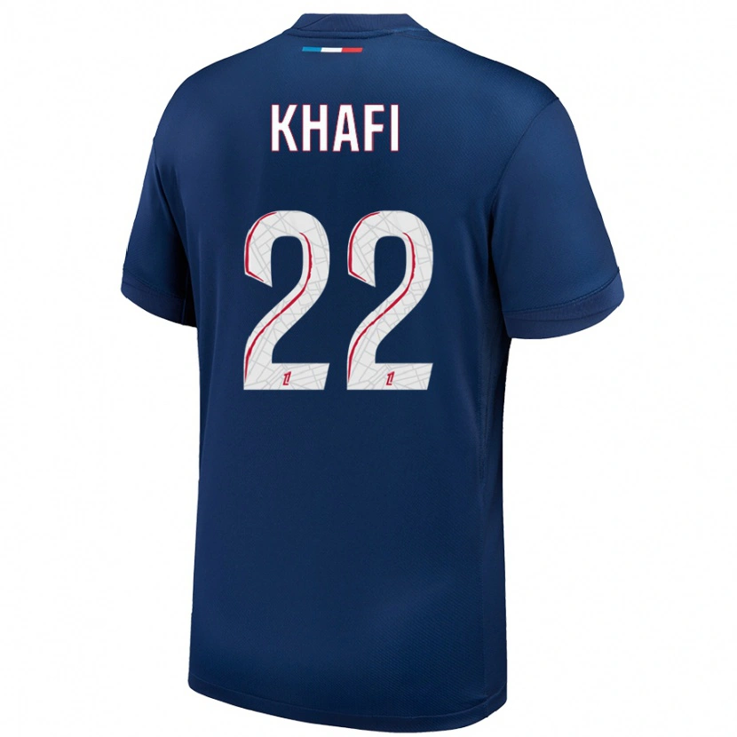 Danxen Kid Yanis Khafi #22 Navy Blue White Home Jersey 2024/25 T-Shirt