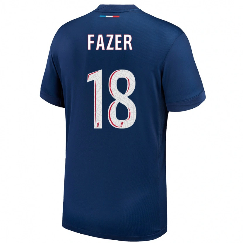 Danxen Kid Laurina Fazer #18 Navy Blue White Home Jersey 2024/25 T-Shirt