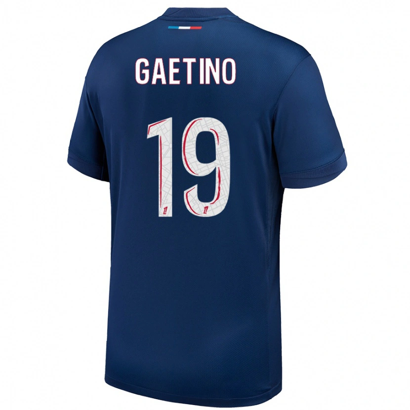 Danxen Kid Eva Gaetino #19 Navy Blue White Home Jersey 2024/25 T-Shirt