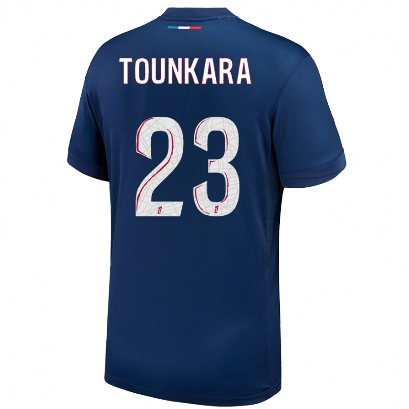 Danxen Kid Aïssatou Tounkara #23 Navy Blue White Home Jersey 2024/25 T-Shirt