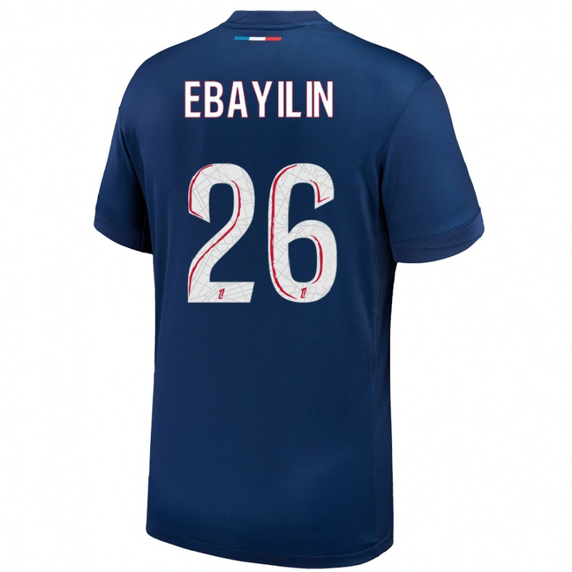 Danxen Kid Anaïs Ebayilin #26 Navy Blue White Home Jersey 2024/25 T-Shirt