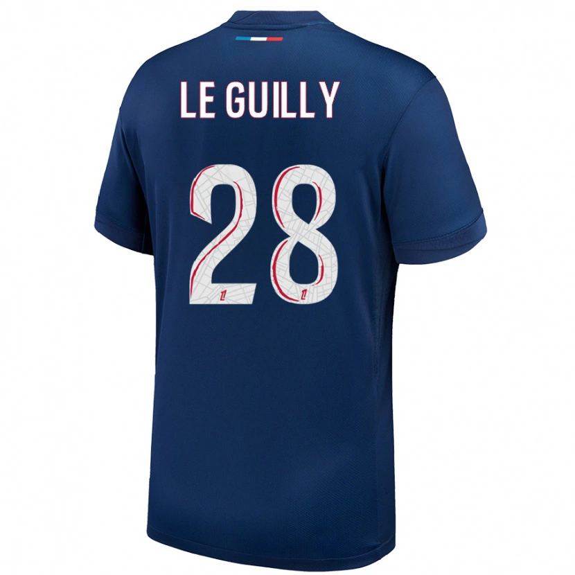 Danxen Kid Jade Le Guilly #28 Navy Blue White Home Jersey 2024/25 T-Shirt