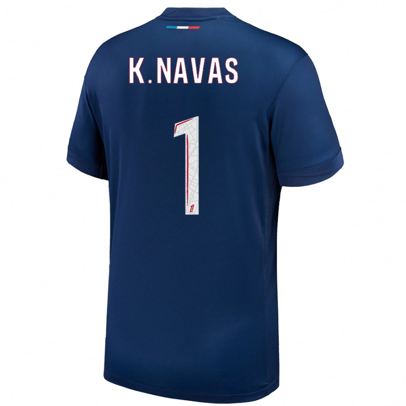 Danxen Kid Keylor Navas #1 Navy Blue White Home Jersey 2024/25 T-Shirt