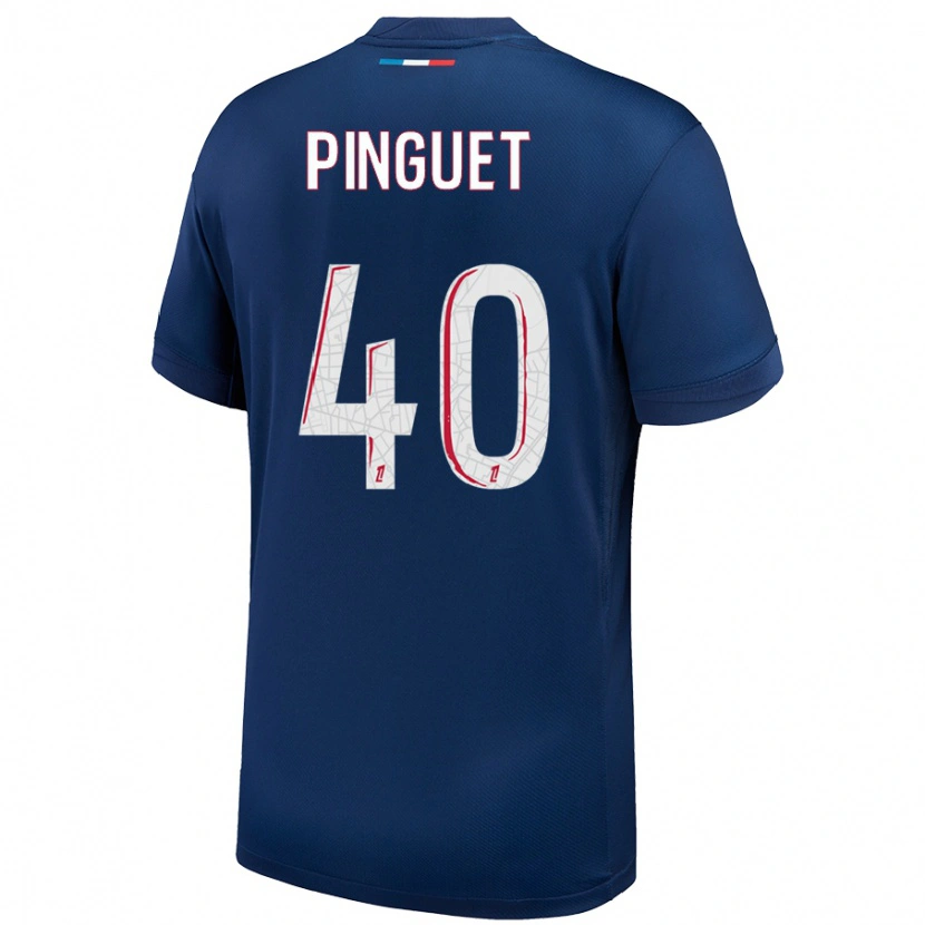 Danxen Kid Alice Pinguet #40 Navy Blue White Home Jersey 2024/25 T-Shirt