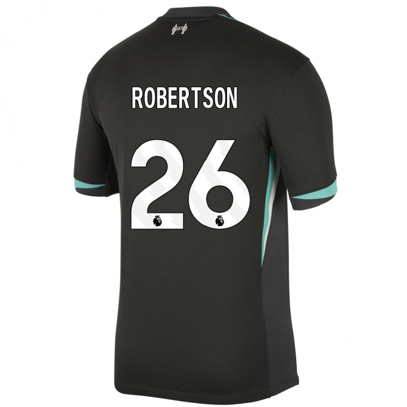 Danxen Kid Andrew Robertson #26 Black Anthracite White Away Jersey 2024/25 T-Shirt