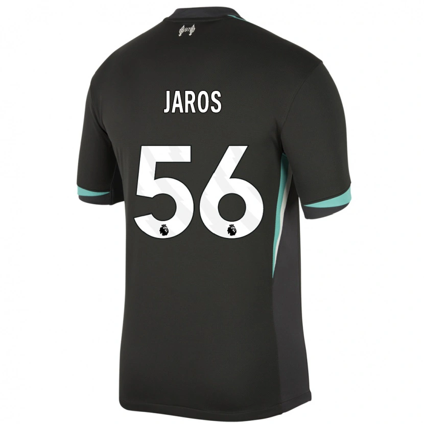 Danxen Kid Vitezslav Jaros #56 Black Anthracite White Away Jersey 2024/25 T-Shirt