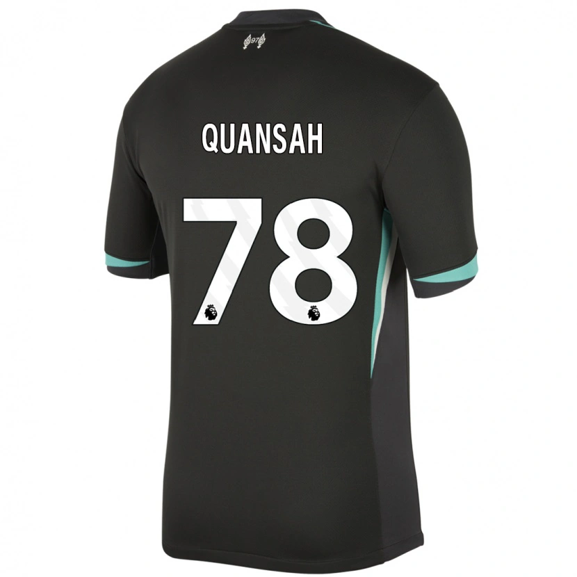 Danxen Kid Jarell Quansah #78 Black Anthracite White Away Jersey 2024/25 T-Shirt