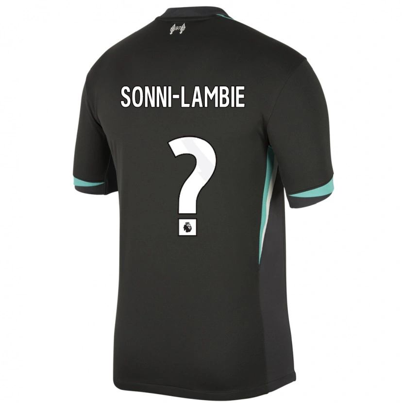 Danxen Kid Joshua Sonni-Lambie #0 Black Anthracite White Away Jersey 2024/25 T-Shirt