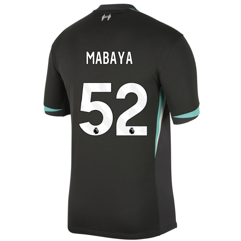 Danxen Kid Isaac Mabaya #52 Black Anthracite White Away Jersey 2024/25 T-Shirt