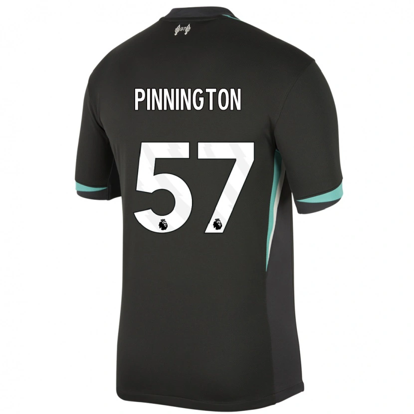 Danxen Kid Carter Pinnington #57 Black Anthracite White Away Jersey 2024/25 T-Shirt