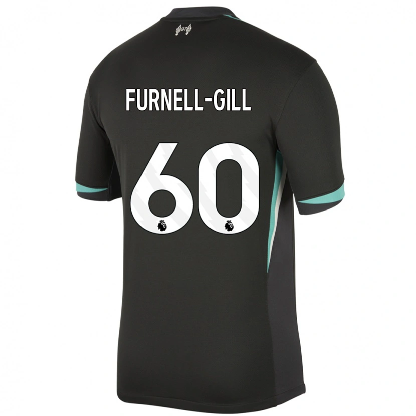 Danxen Kid Luca Furnell-Gill #60 Black Anthracite White Away Jersey 2024/25 T-Shirt