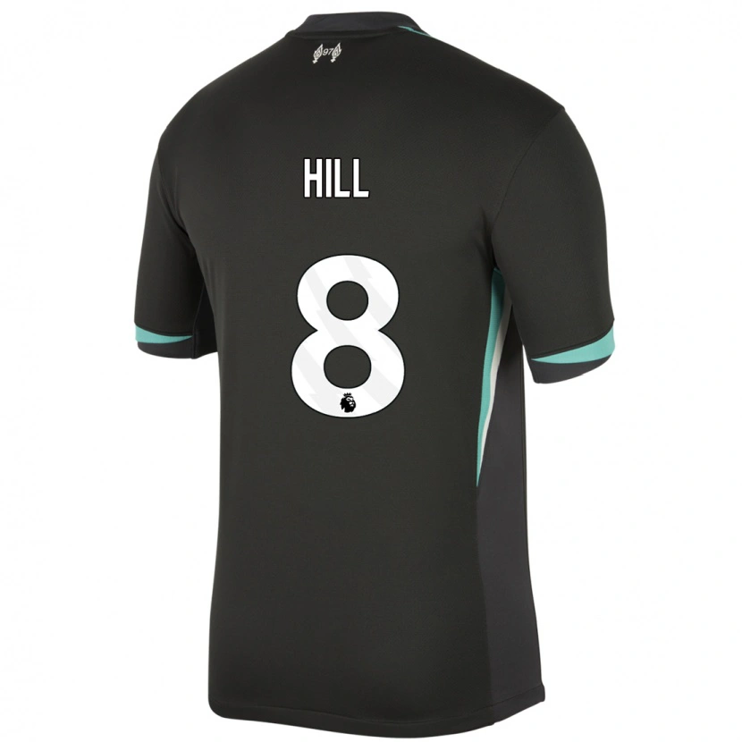 Danxen Kid Tom Hill #8 Black Anthracite White Away Jersey 2024/25 T-Shirt