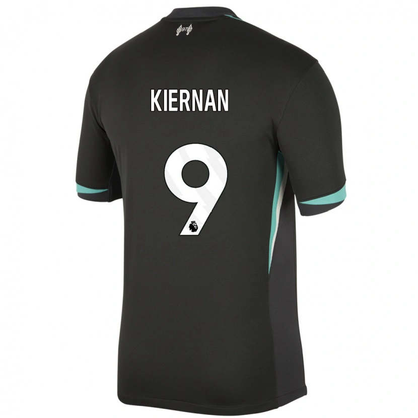 Danxen Kid Leanne Kiernan #9 Black Anthracite White Away Jersey 2024/25 T-Shirt