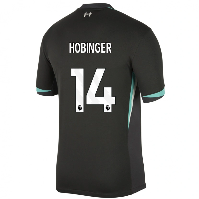 Danxen Kid Marie Höbinger #14 Black Anthracite White Away Jersey 2024/25 T-Shirt