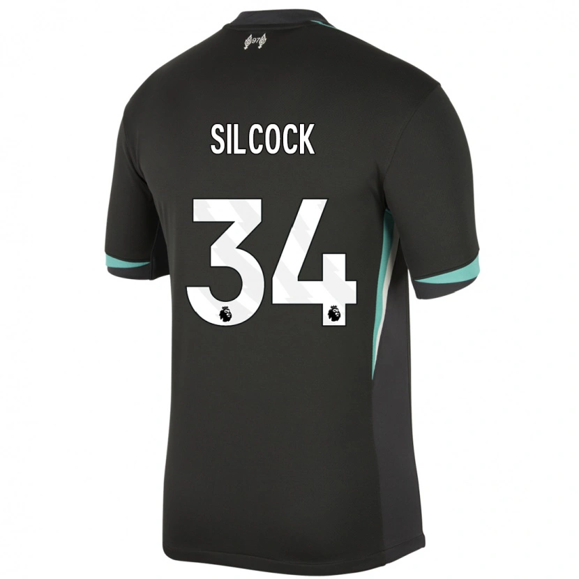 Danxen Kid Hannah Silcock #34 Black Anthracite White Away Jersey 2024/25 T-Shirt