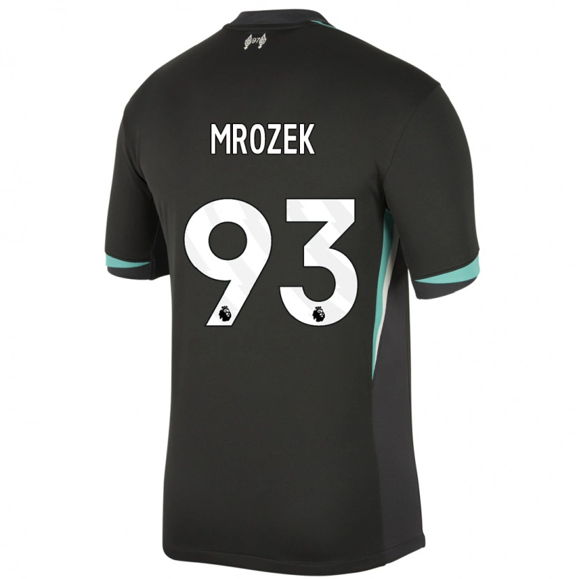 Danxen Kid Fabian Mrozek #93 Black Anthracite White Away Jersey 2024/25 T-Shirt