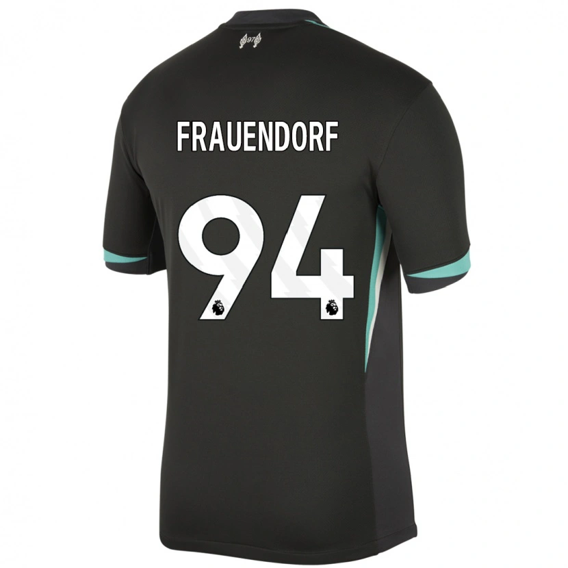 Danxen Kid Melkamu Frauendorf #94 Black Anthracite White Away Jersey 2024/25 T-Shirt