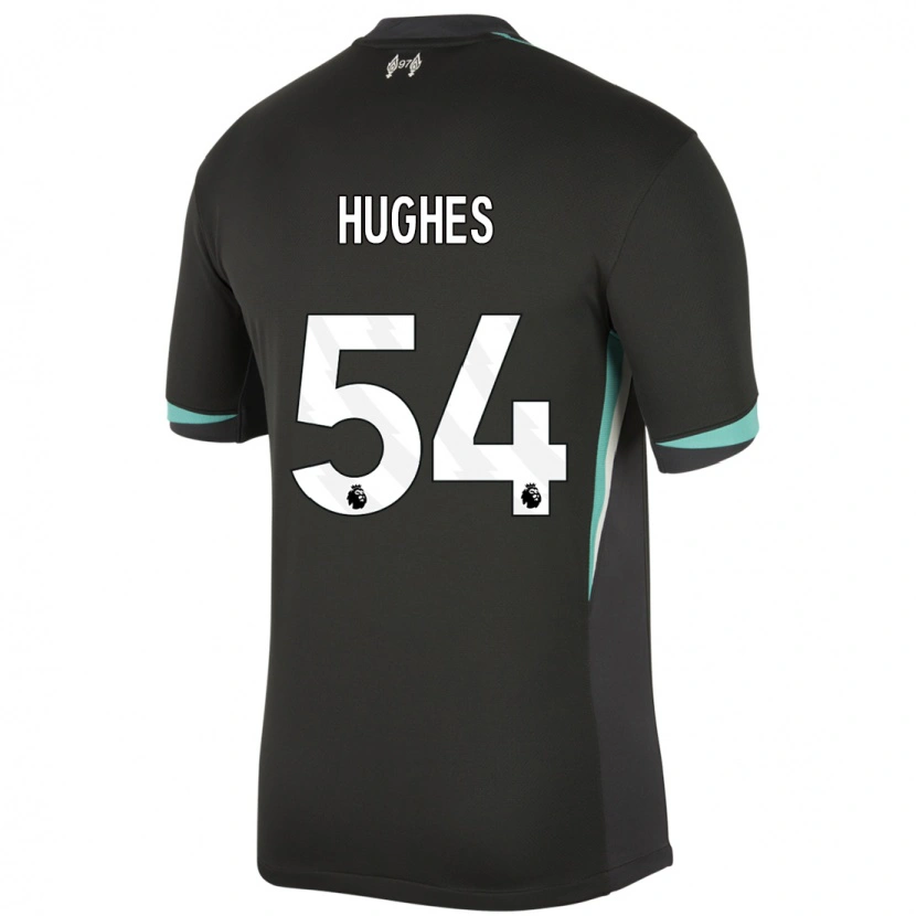 Danxen Kid Liam Hughes #54 Black Anthracite White Away Jersey 2024/25 T-Shirt