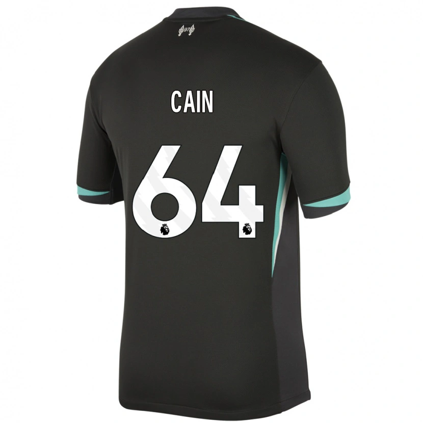 Danxen Kid Jake Cain #64 Black Anthracite White Away Jersey 2024/25 T-Shirt