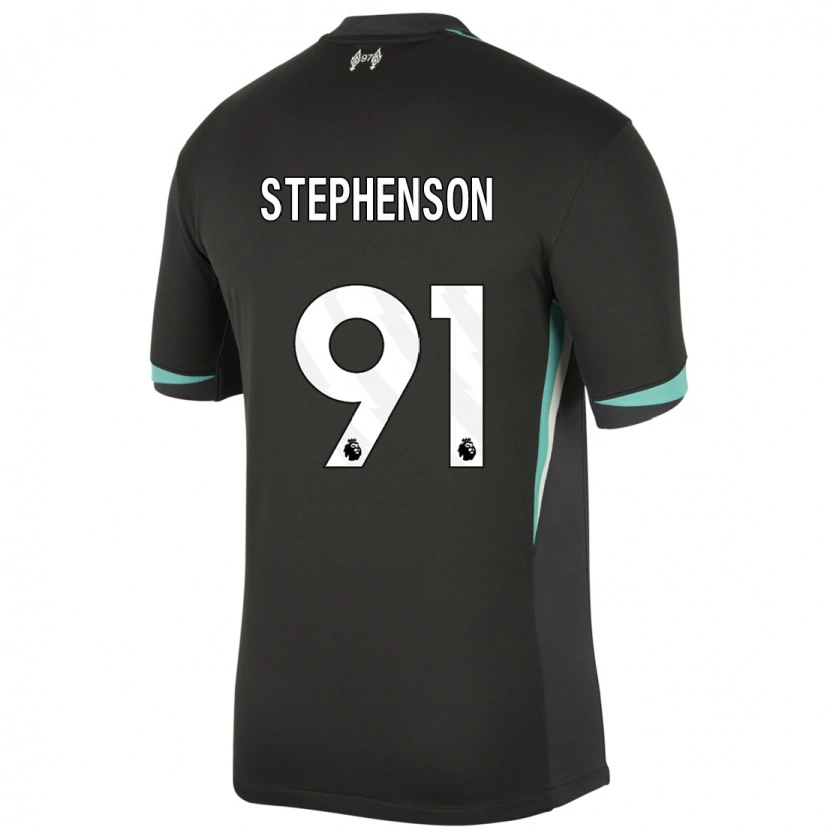 Danxen Kid Luca Stephenson #91 Black Anthracite White Away Jersey 2024/25 T-Shirt