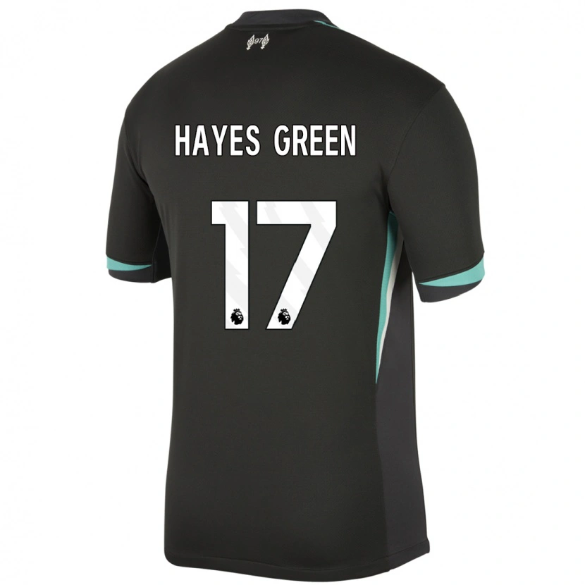 Danxen Kid Charlie Hayes-Green #17 Black Anthracite White Away Jersey 2024/25 T-Shirt