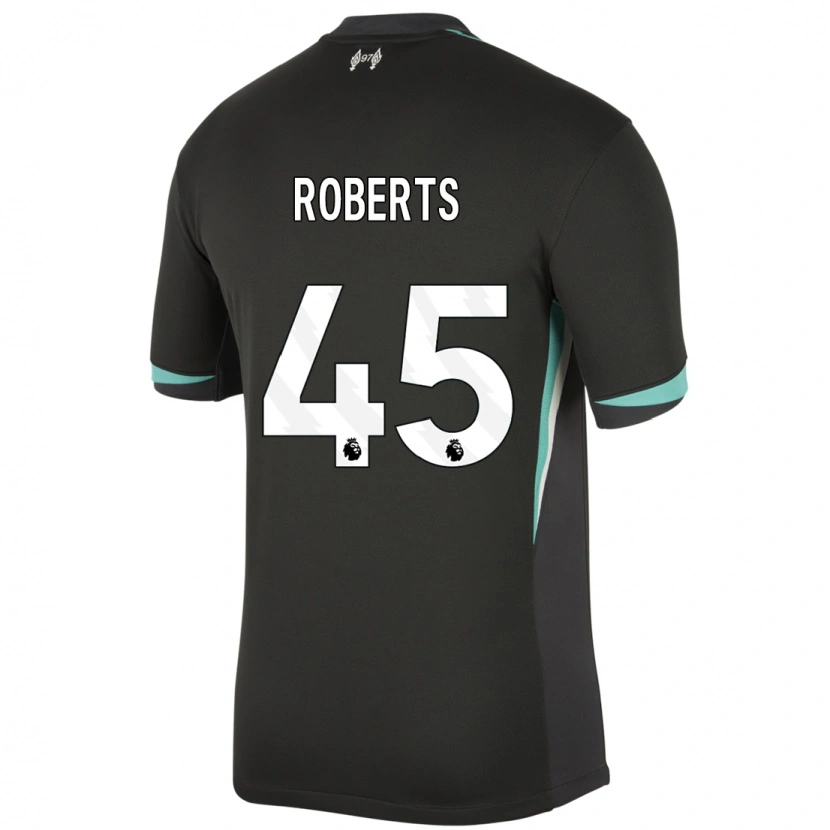 Danxen Kid Iwan Roberts #45 Black Anthracite White Away Jersey 2024/25 T-Shirt