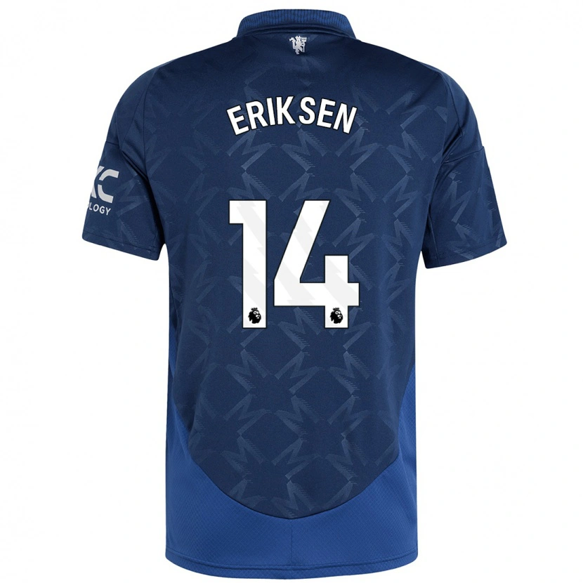 Danxen Kid Christian Eriksen #14 Indigo Away Jersey 2024/25 T-Shirt