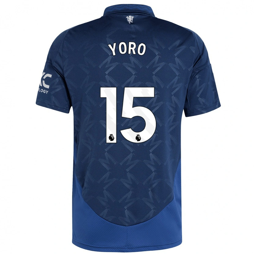 Danxen Kid Leny Yoro #15 Indigo Away Jersey 2024/25 T-Shirt