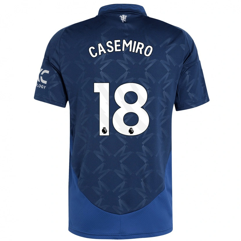 Danxen Kid Casemiro #18 Indigo Away Jersey 2024/25 T-Shirt