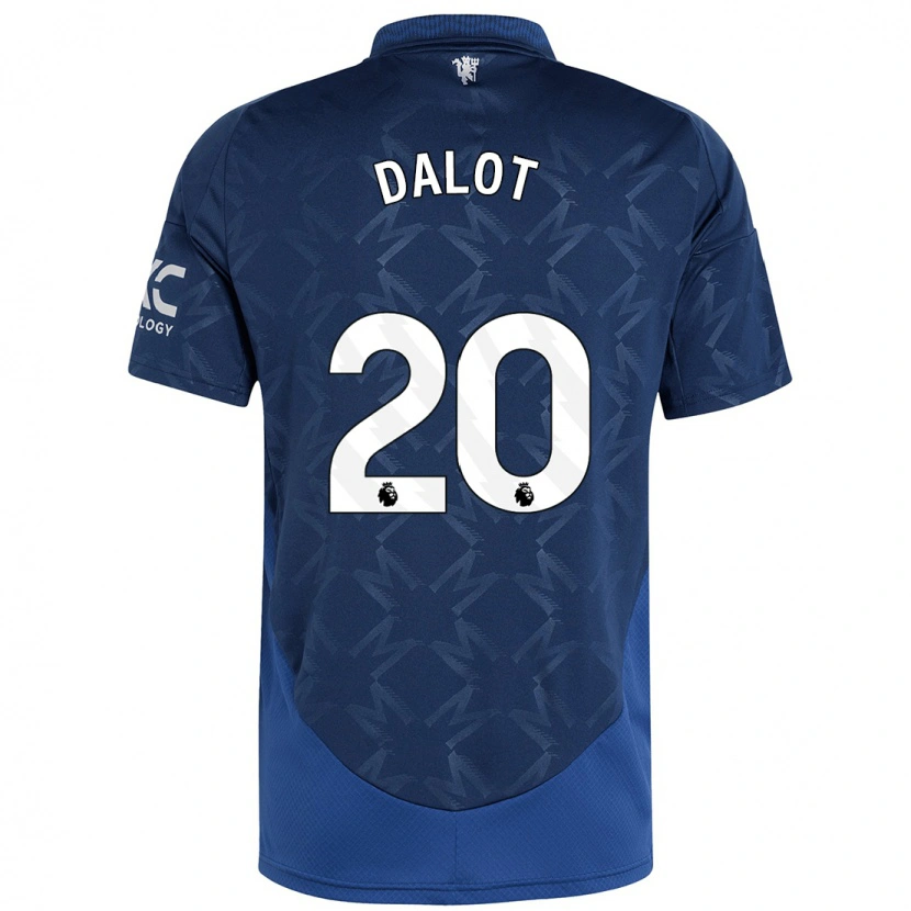 Danxen Kid Diogo Dalot #20 Indigo Away Jersey 2024/25 T-Shirt