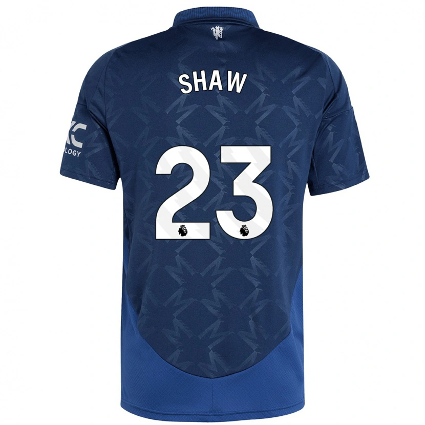 Danxen Kid Luke Shaw #23 Indigo Away Jersey 2024/25 T-Shirt