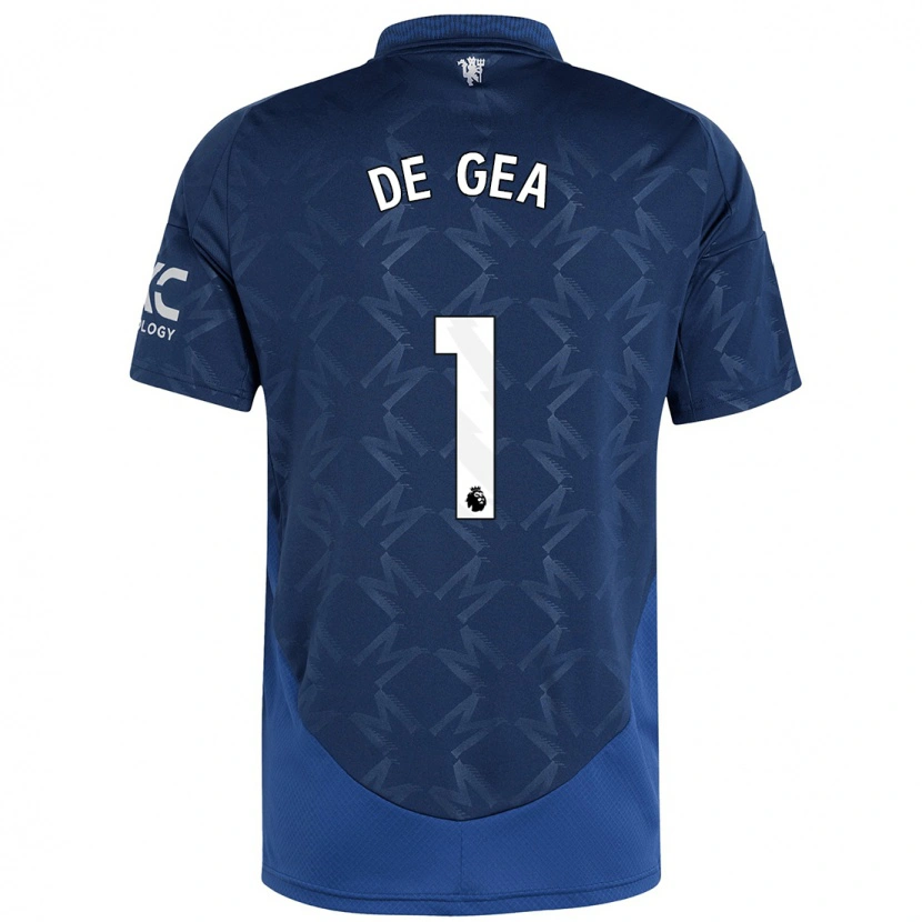 Danxen Kid David De Gea #1 Indigo Away Jersey 2024/25 T-Shirt