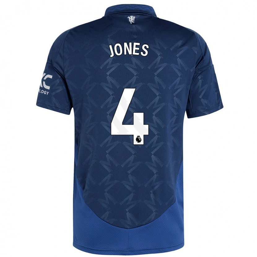 Danxen Kid Phil Jones #4 Indigo Away Jersey 2024/25 T-Shirt