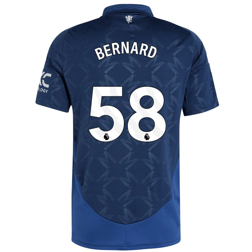 Danxen Kid Bernard #58 Indigo Away Jersey 2024/25 T-Shirt