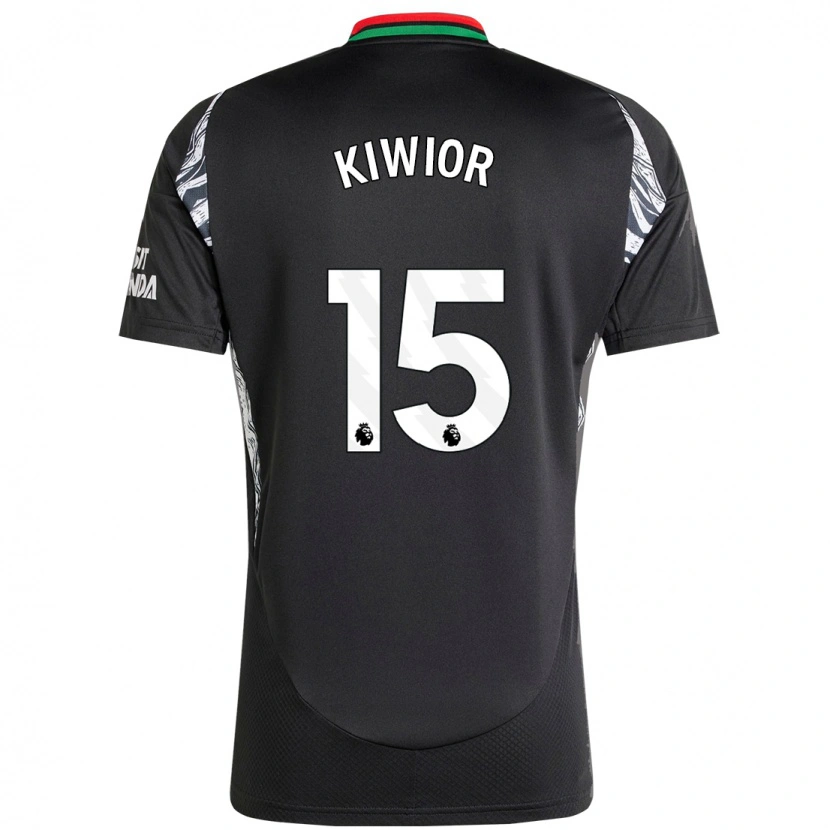 Danxen Kid Jakub Kiwior #15 Black Away Jersey 2024/25 T-Shirt