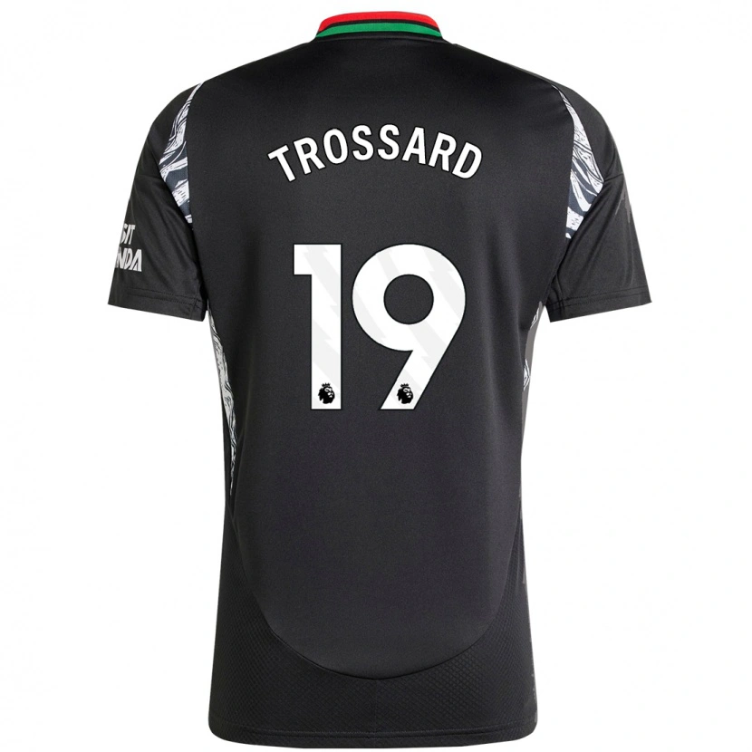 Danxen Kid Leandro Trossard #19 Black Away Jersey 2024/25 T-Shirt