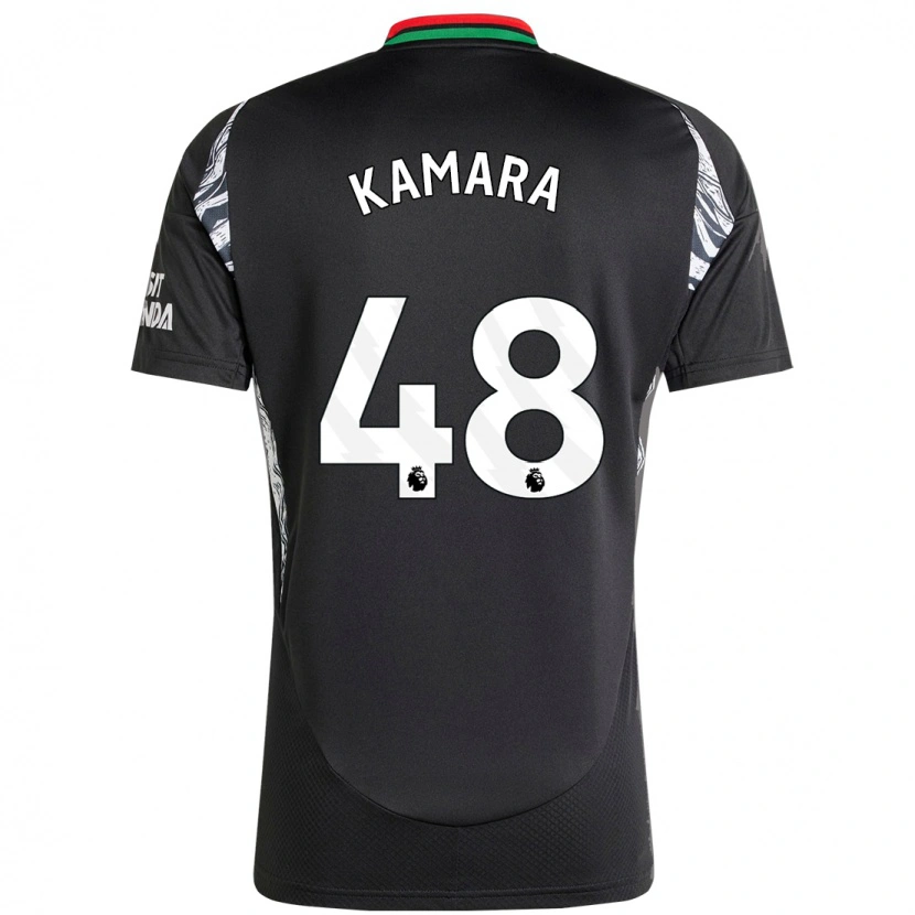 Danxen Kid Osman Kamara #48 Black Away Jersey 2024/25 T-Shirt