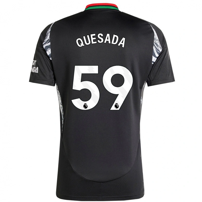 Danxen Kid Elián Quesada #59 Black Away Jersey 2024/25 T-Shirt