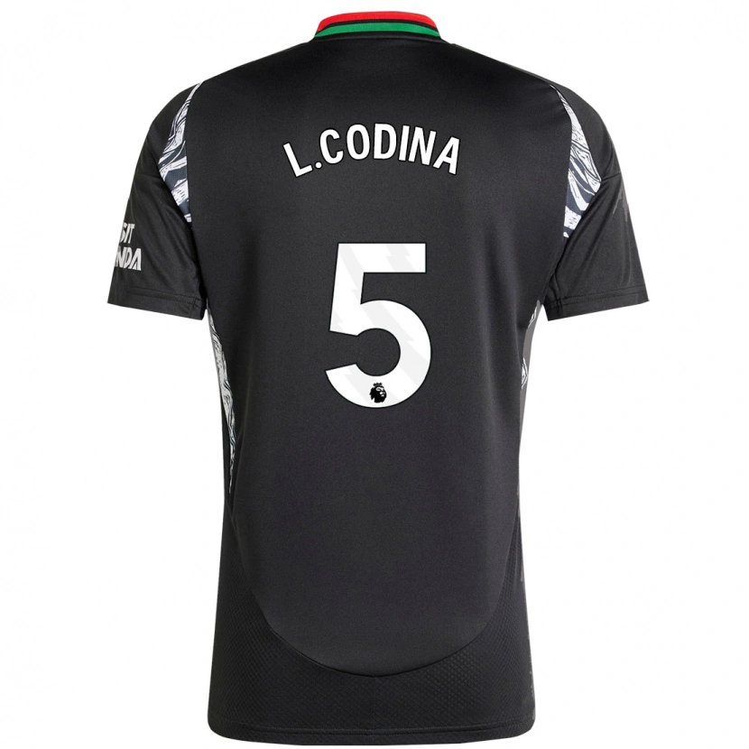 Danxen Kid Laia Codina #5 Black Away Jersey 2024/25 T-Shirt