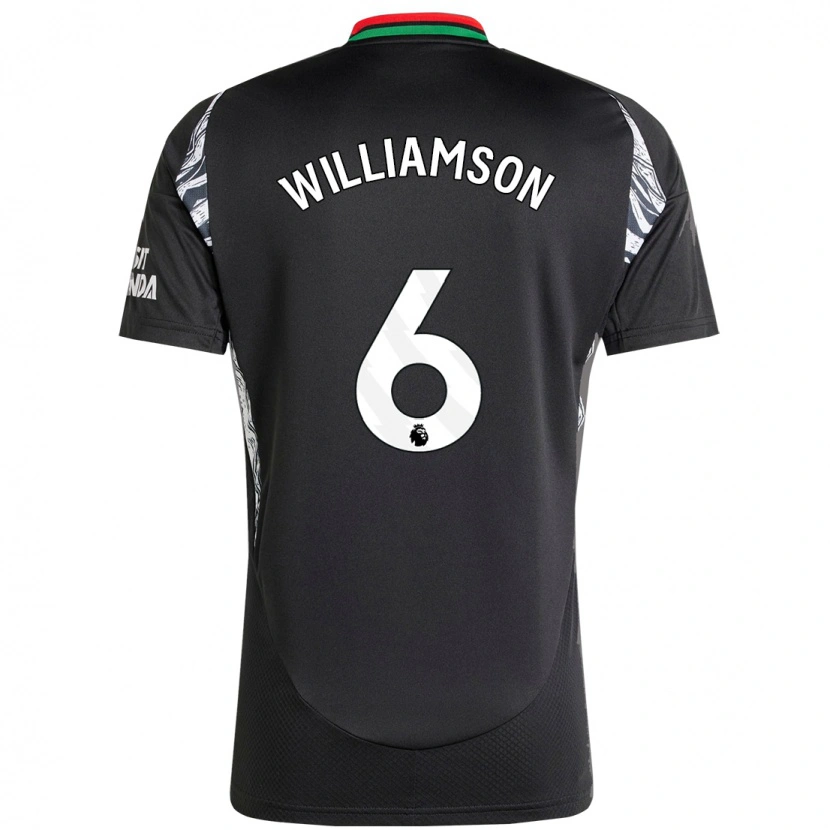 Danxen Kid Leah Williamson #6 Black Away Jersey 2024/25 T-Shirt