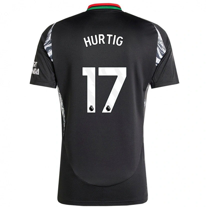 Danxen Kid Lina Hurtig #17 Black Away Jersey 2024/25 T-Shirt